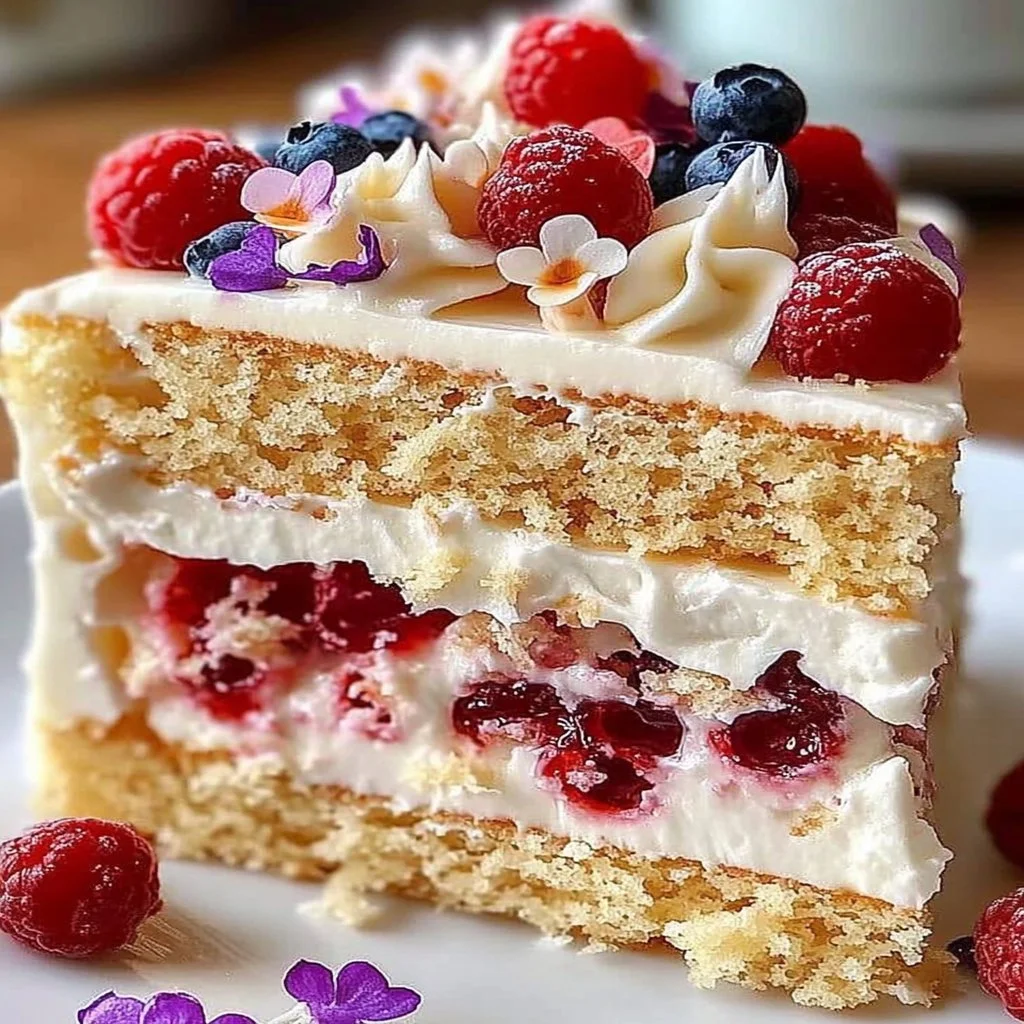 Delicious 7 Minutes in Heaven Cake topped with whipped cream and cherries