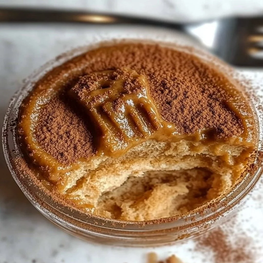Biscoff Tiramisu dessert with layers of coffee, cream, and Biscoff cookies