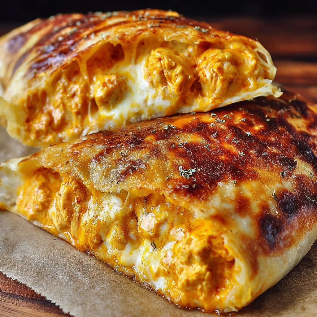 Delicious Buffalo Chicken Cheese Bake served in a baking dish