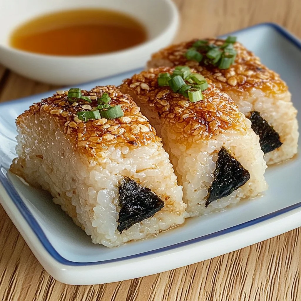 Delicious Chicken Rice Balls served with sauce and garnished with herbs