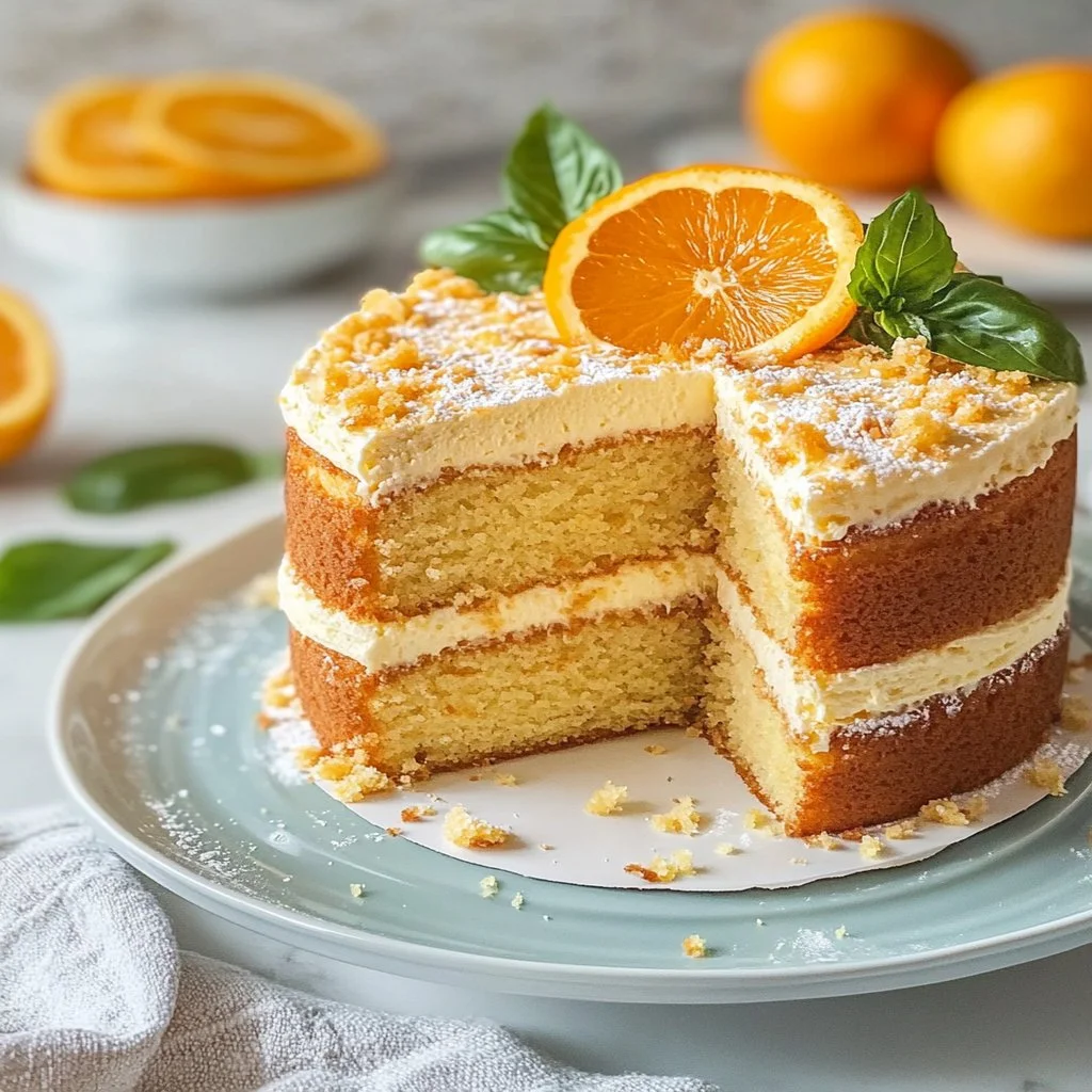 Slice of classic fluffy cake topped with fresh berries
