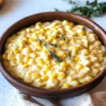 Delicious bowl of homemade creamed corn served as a side dish