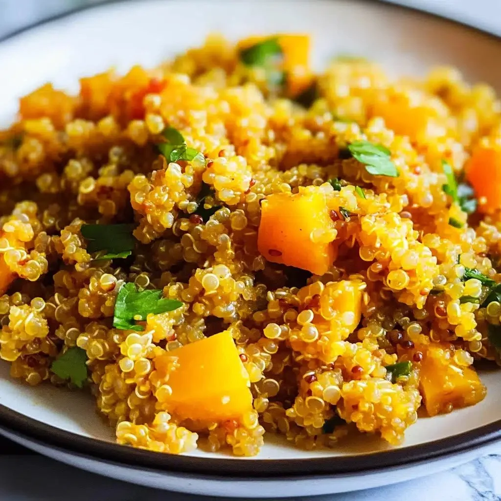 Bowl of delicious curried quinoa, a flavorful and easy recipe.