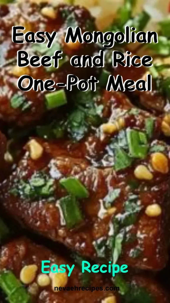 Easy Mongolian Beef and rice one-pot meal recipe