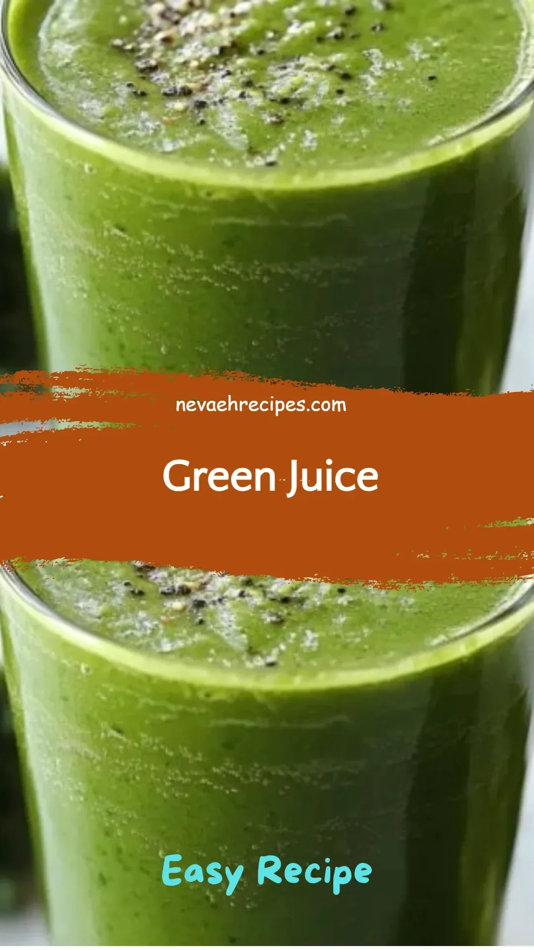 Freshly prepared green juice with leafy greens and healthy ingredients