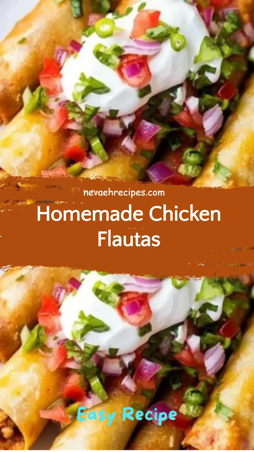 Delicious homemade chicken flautas served with salsa and garnishes.