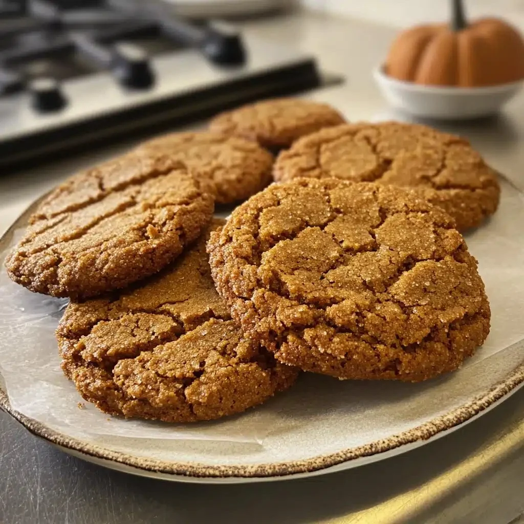 Soft and chewy maple pumpkin cookies with fall spices