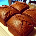 Delicious homemade pumpkin bread sliced and ready to serve.