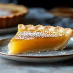 Delicious Salted Honey Pie topped with a sprinkle of sea salt