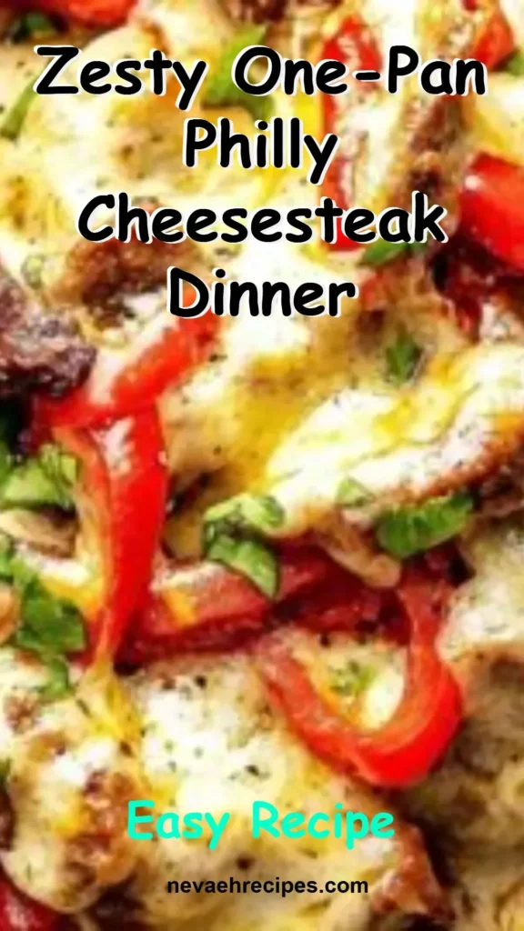 Delicious Zesty One-Pan Philly Cheesesteak Dinner ready to serve.