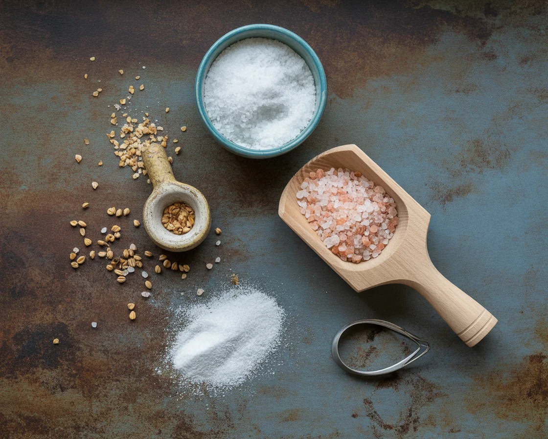 Ingredients for the Celtic Salt Trick recipe including unrefined Celtic sea salt and filtered water for wellness and energy.