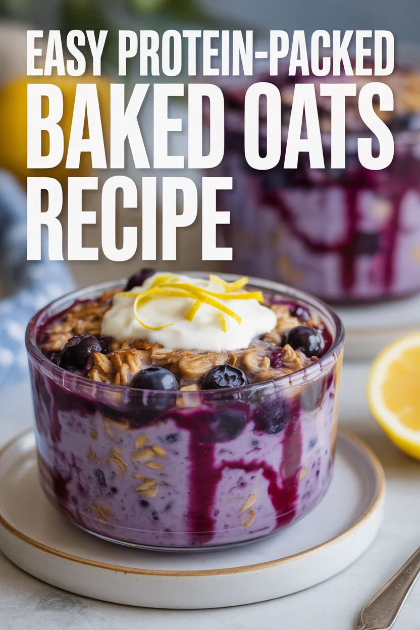 Protein-packed baked oats
