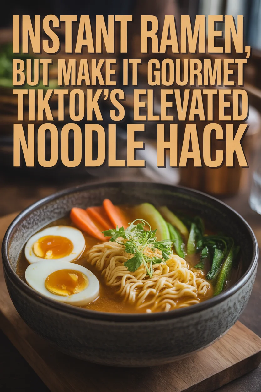 Instant Ramen, But Make It Gourmet – TikTok’s Elevated Noodle Hack