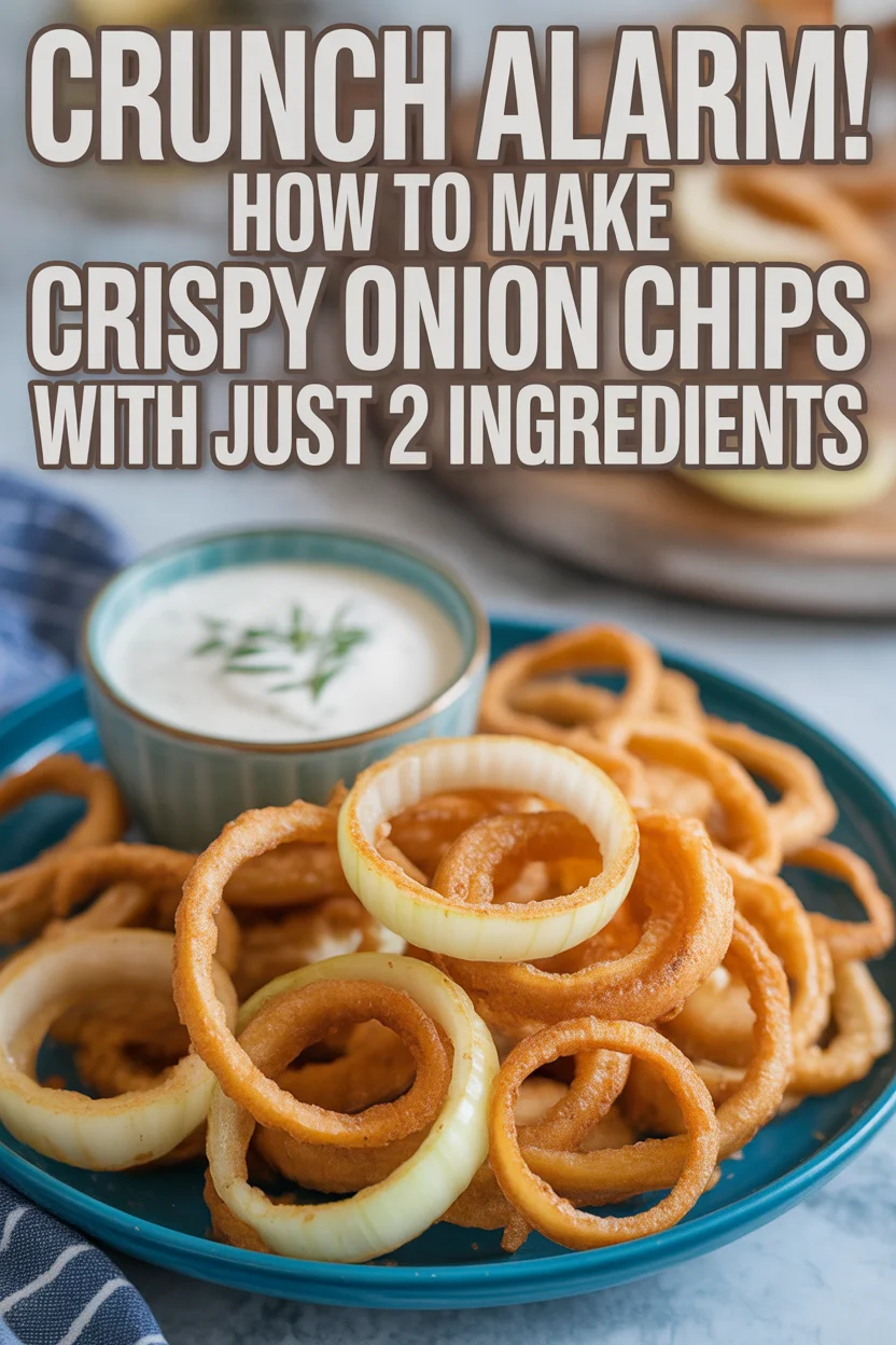 Crispy onion chips