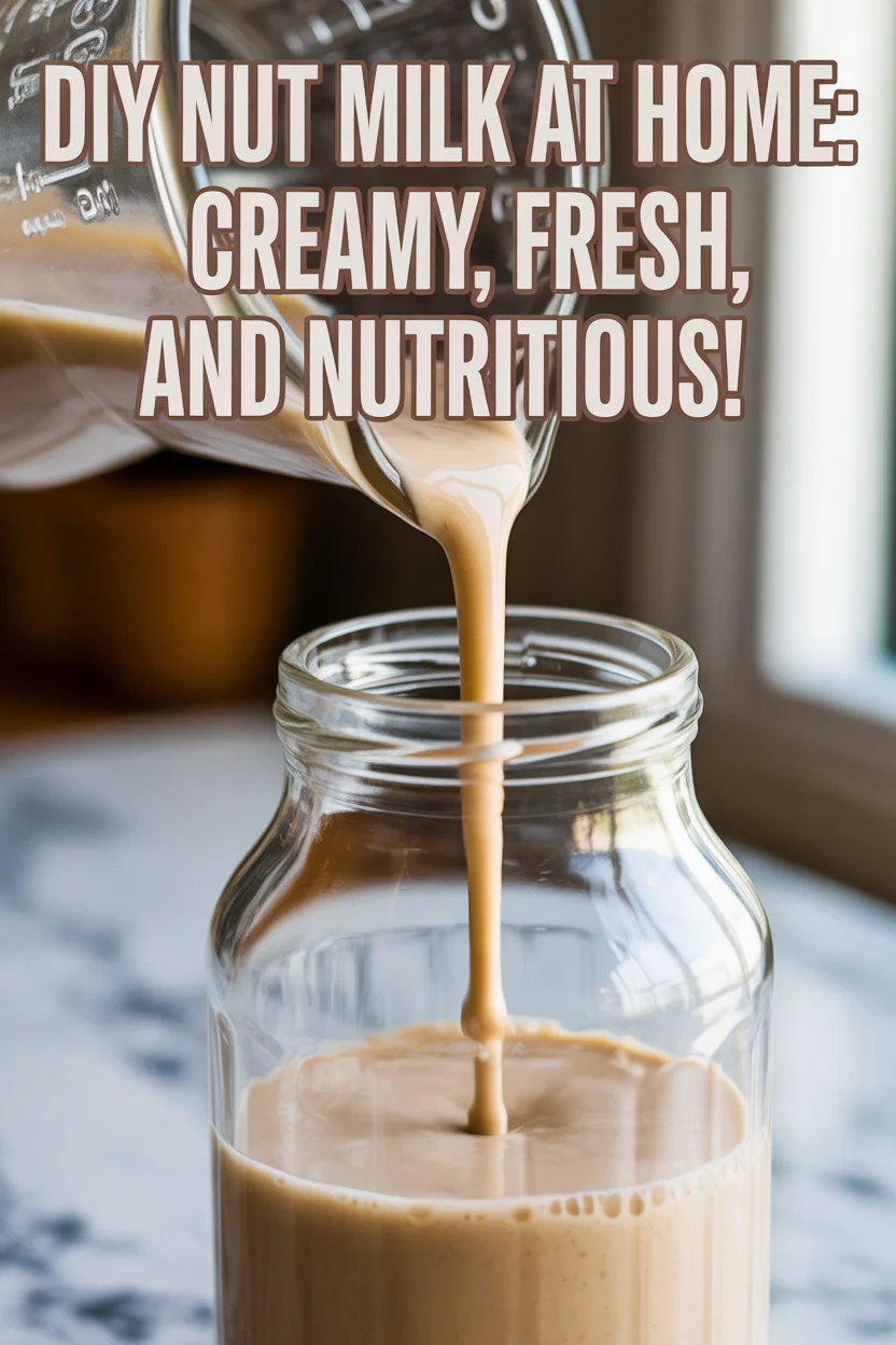 Homemade nut milk