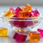gelatin trick cubes in a glass bowl ready recipe for weight loss