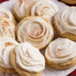 Soft and chewy Eggnog Cookies with nutmeg and icing, perfect for holiday festivities.