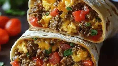 Easy breakfast burrito freezer meal for busy mornings