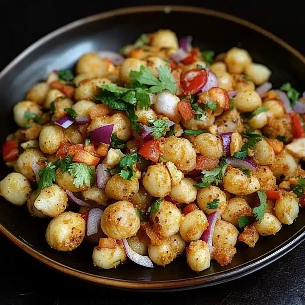 Delicious Navratri Special Makhana Chaat served in a bowl