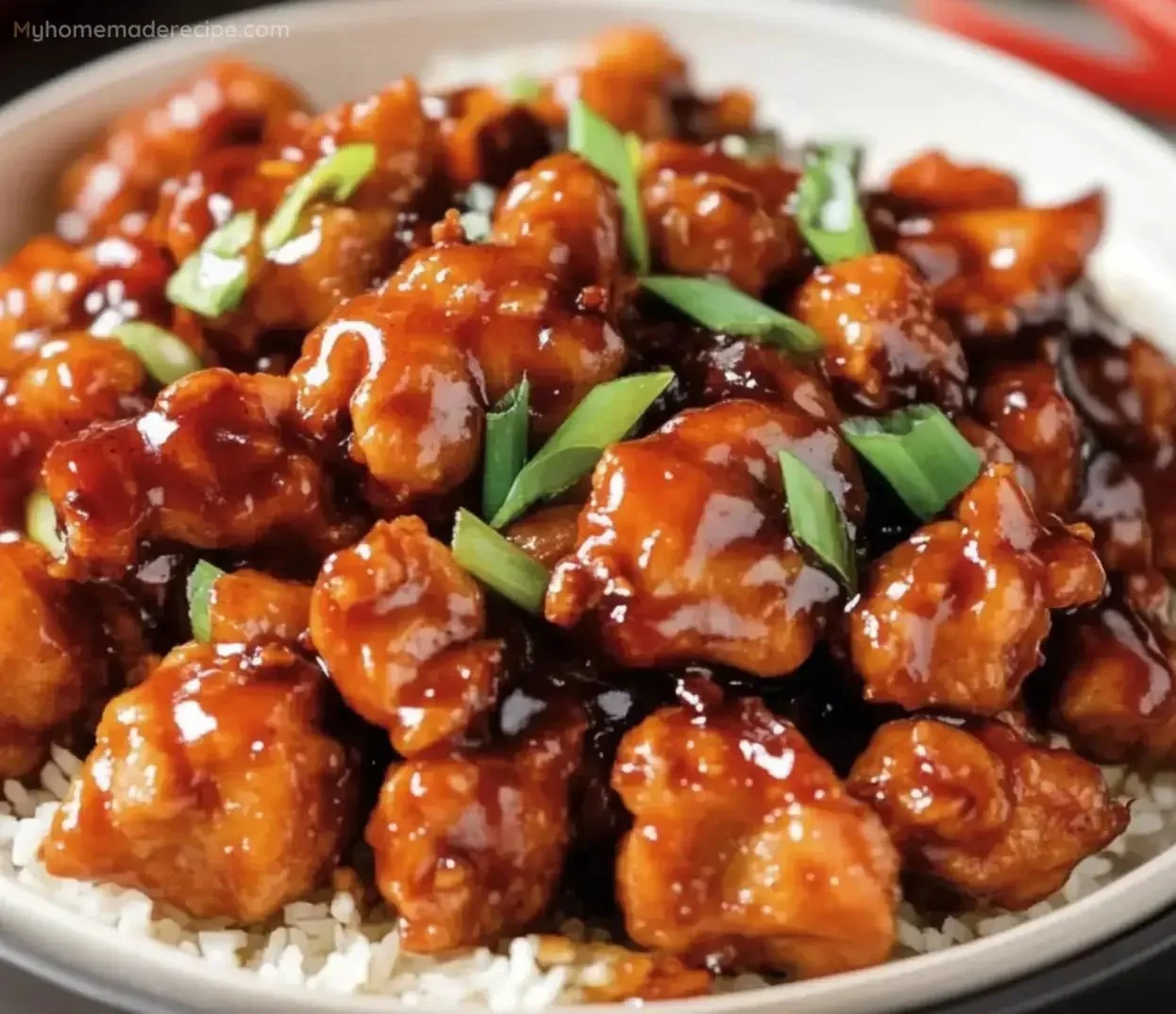 Delicious quick and tasty chicken dish served on a plate