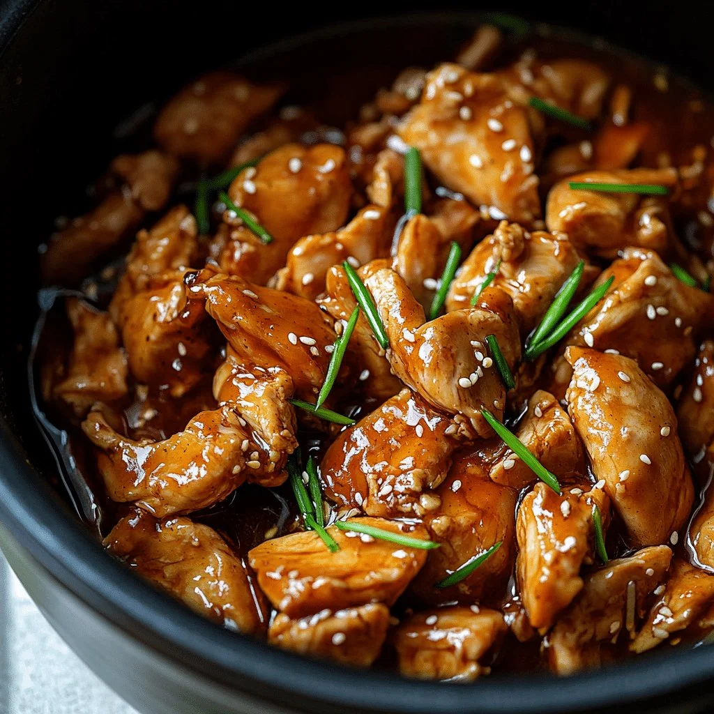 Slow Cooker Honey Teriyaki Chicken served with rice and vegetables