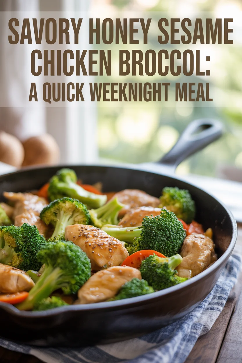 Savory Honey Sesame Chicken Broccoli: A Quick Weeknight Meal
