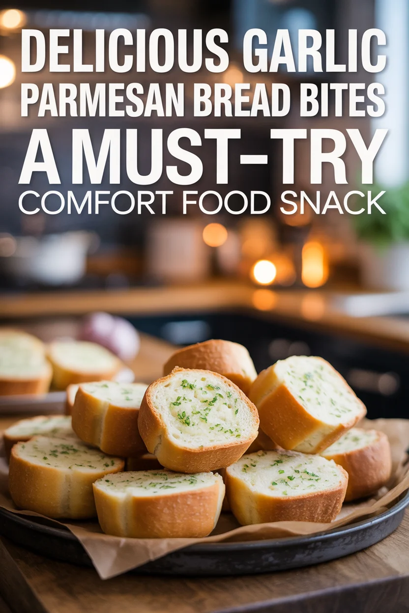 Delicious Garlic Parmesan Bread Bites – A Must-Try Comfort Food Snack
