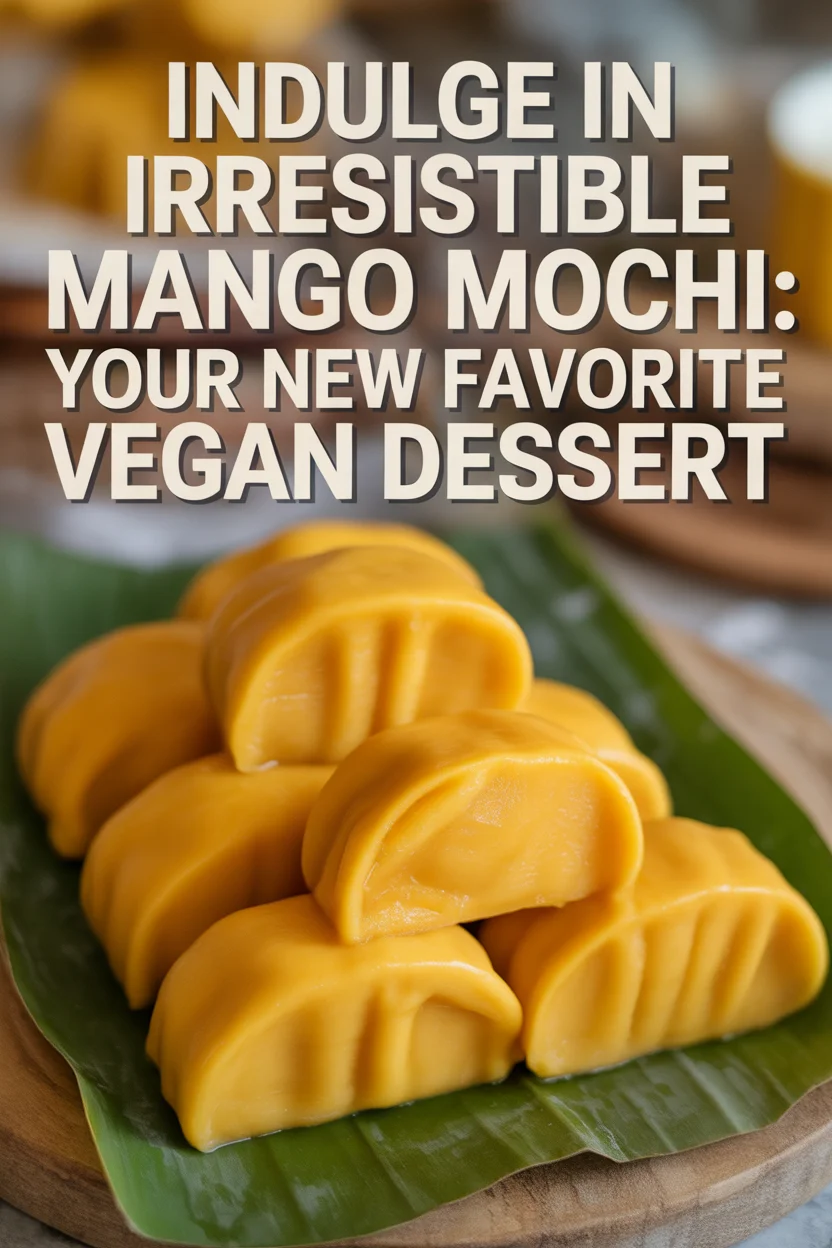 Indulge in Irresistible Mango Mochi: Your New Favorite Vegan Dessert