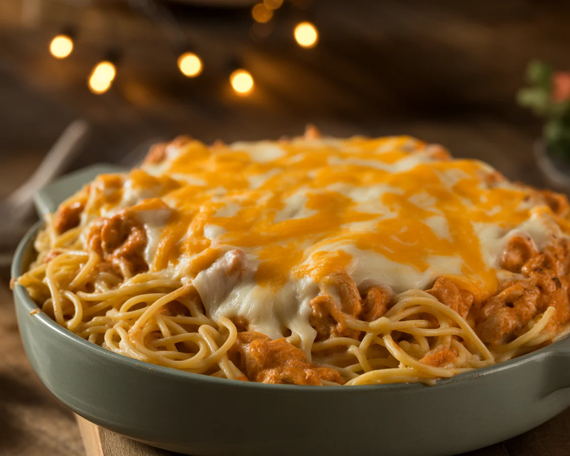 Spice Up Dinner with this Cheesy Southern Chicken Spaghetti Casserole