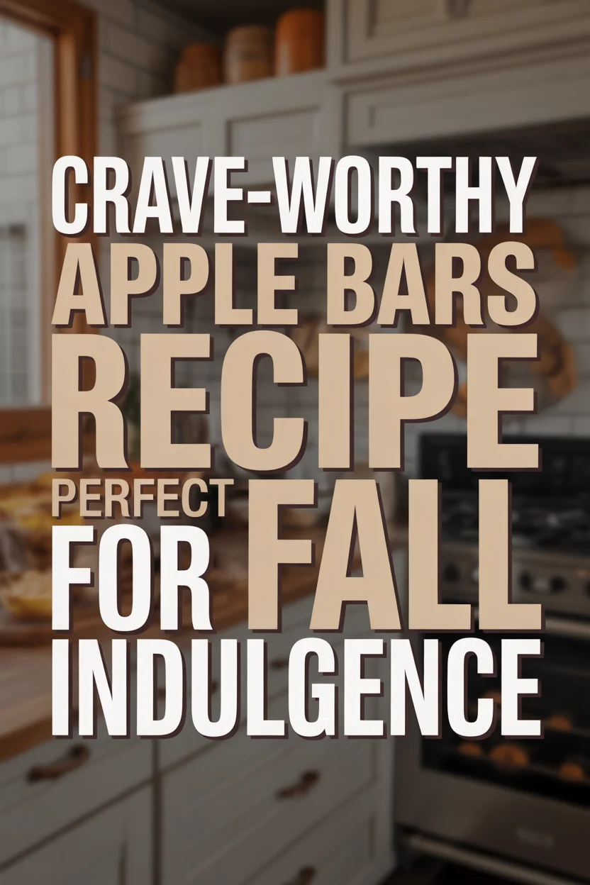 Apple Bars Recipe