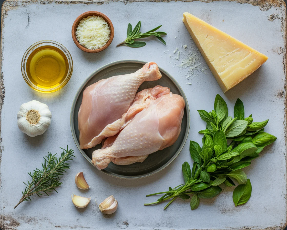 Garlic Parmesan Chicken Meatloaf