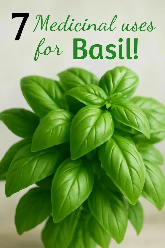 Homemade basil infusion in a glass jar with fresh basil leaves.