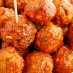 Honey Buffalo Crockpot Meatballs