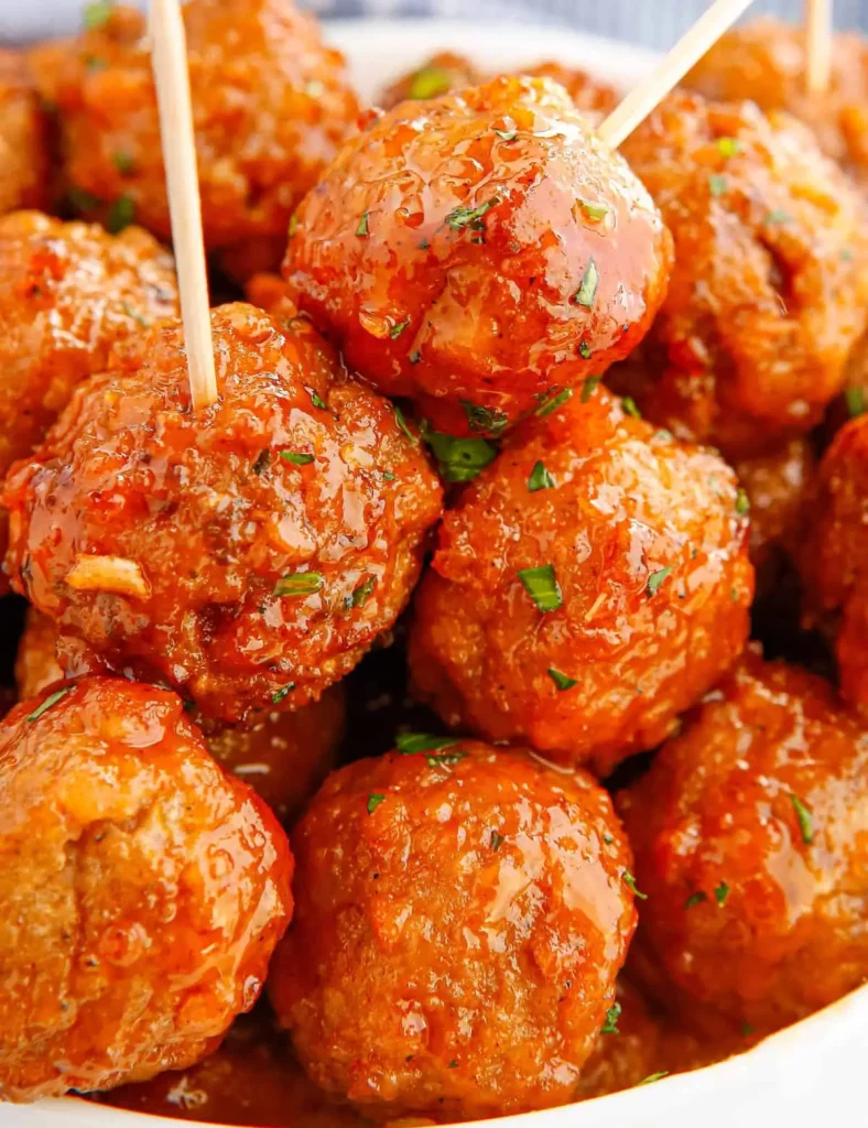 Honey Buffalo Crockpot Meatballs