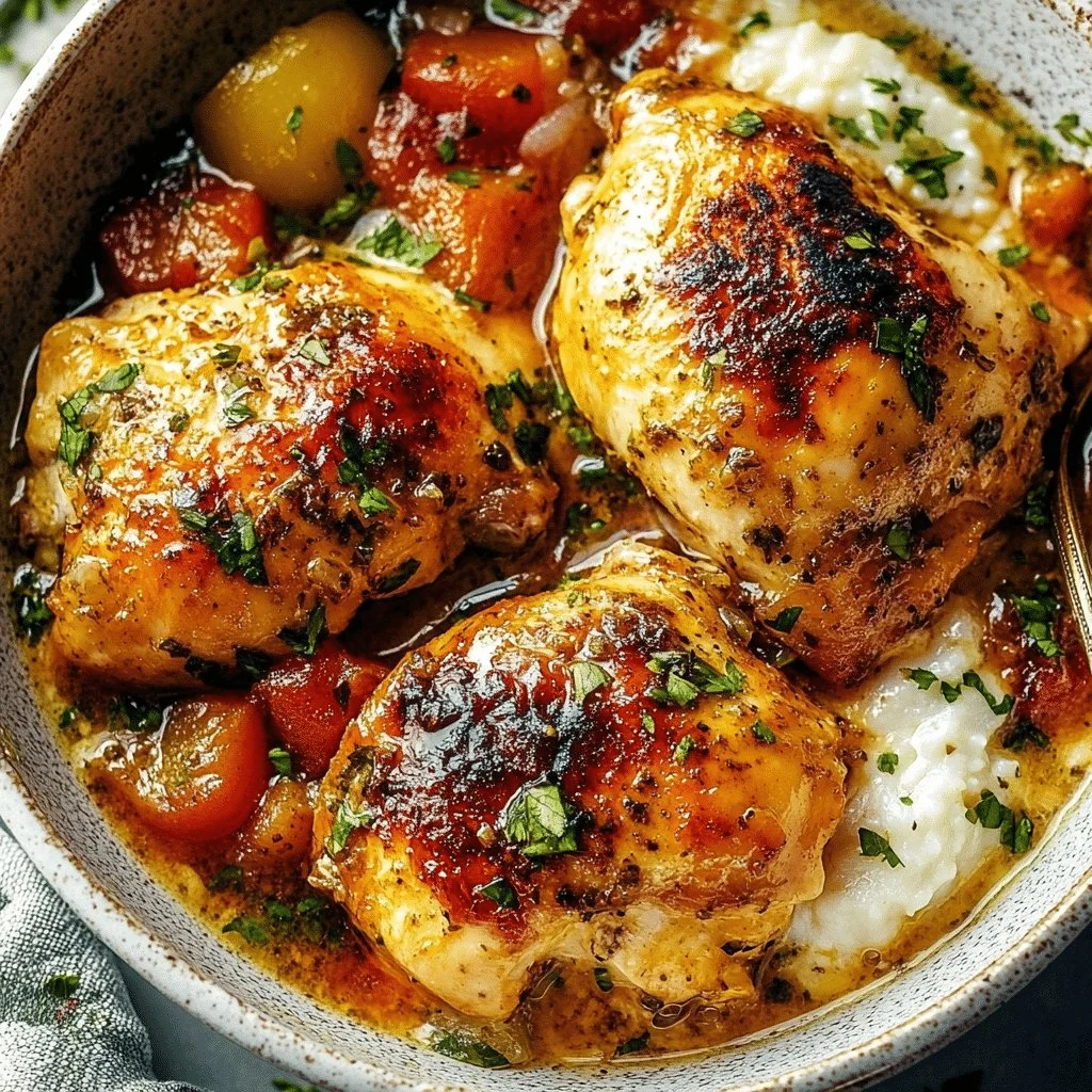 Delicious Crock Pot Marry Me Chicken served with fresh herbs and ingredients.