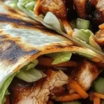 Customizable teriyaki chicken wrap loaded with fresh ingredients.