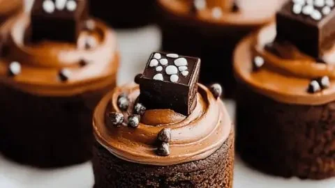 Decadent brownie petit fours for sweet celebrations