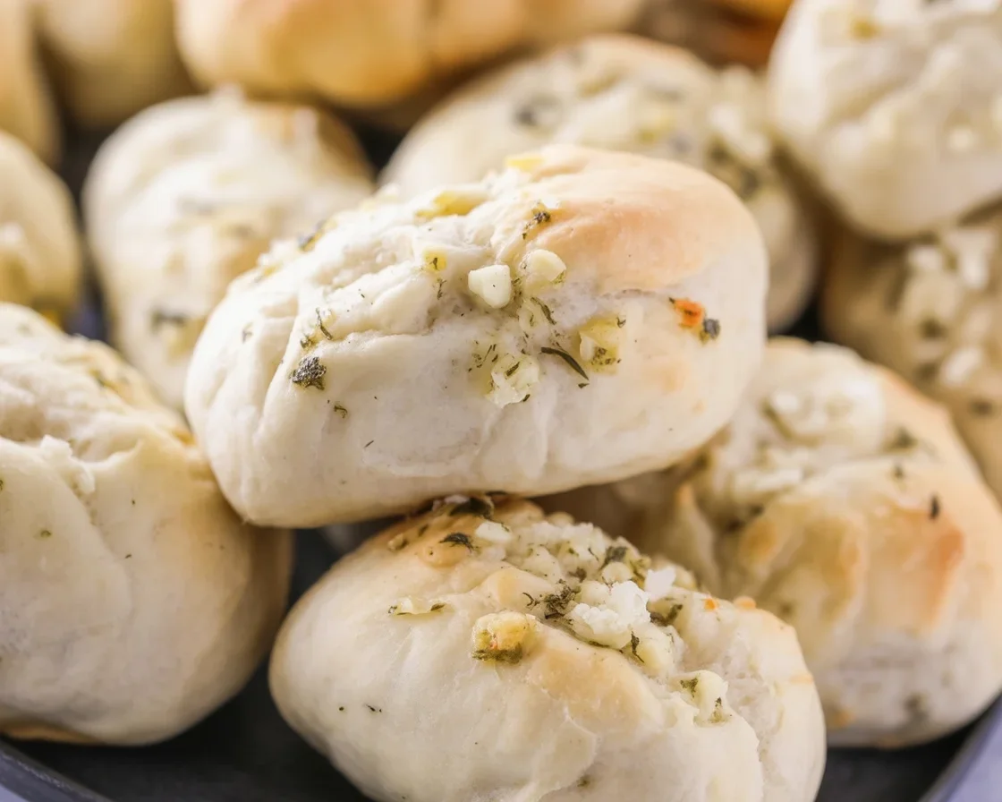 Garlic Parmesan Bread Bites served with marinara sauce