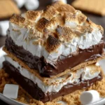 Delicious frozen s'mores with chocolate and marshmallow layers
