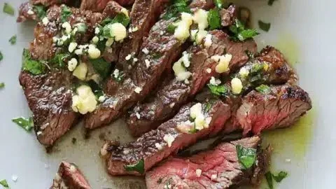 Delicious Garlic Butter Brazilian Steak cooked to perfection