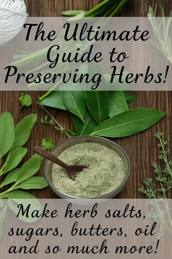 Herb preservation methods for maintaining freshness and flavor