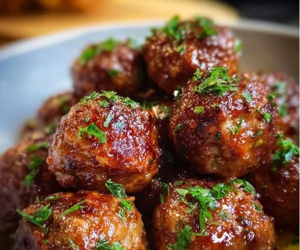 Delicious homemade meatballs served with marinara sauce and spaghetti.