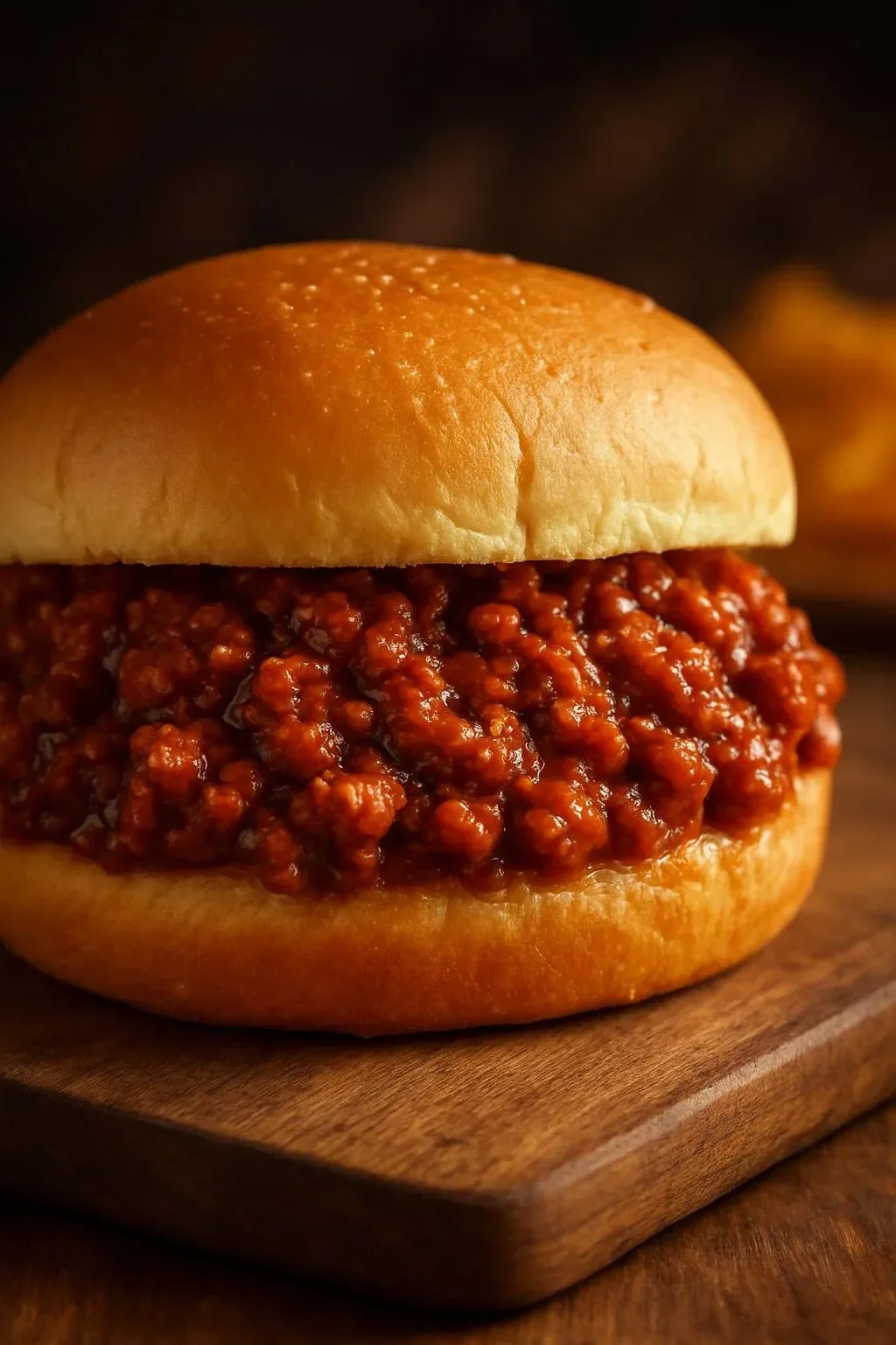 Delicious homemade sloppy joes served on a bun with fresh toppings