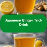 Japanese Ginger Trick Drink with fresh ingredients in a glass