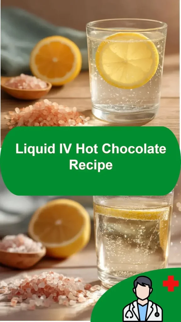 Delicious Liquid IV Hot Chocolate in a cozy mug surrounded by toppings.