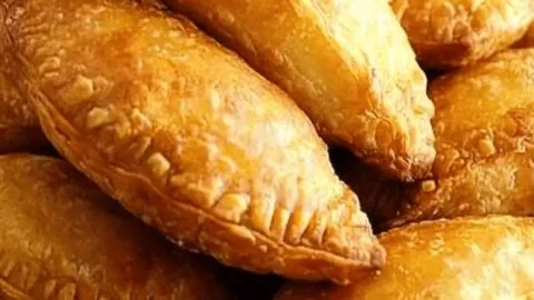 Homemade curry puffs filled with flavorful spices and ingredients
