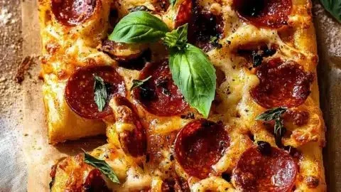 Delicious hot honey pepperoni pizza rolls with sweet and spicy sauce