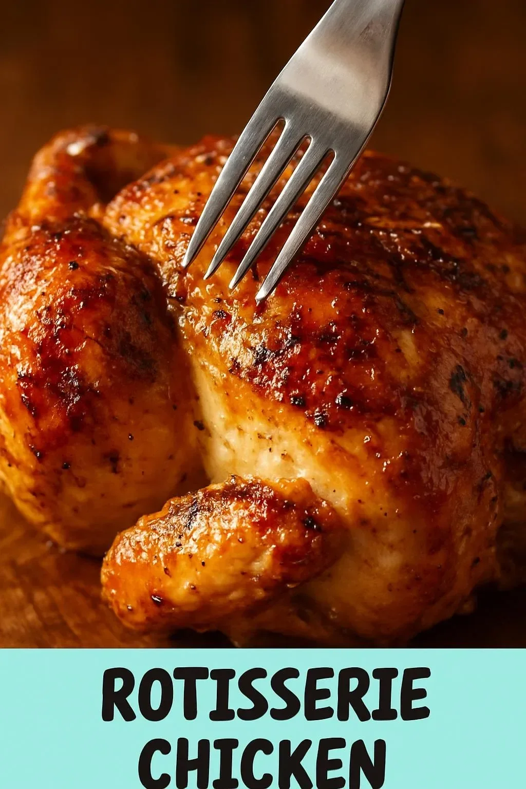 Deliciously roasted rotisserie chicken served with sides