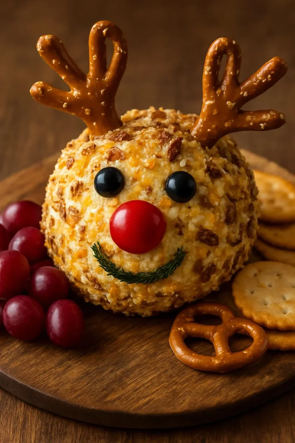 Rudolph Cheddar Holiday Ball event with festive decorations and cheese platters