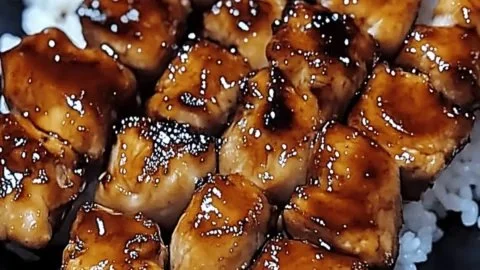 Delicious homemade chicken yakitori skewers grilled to perfection